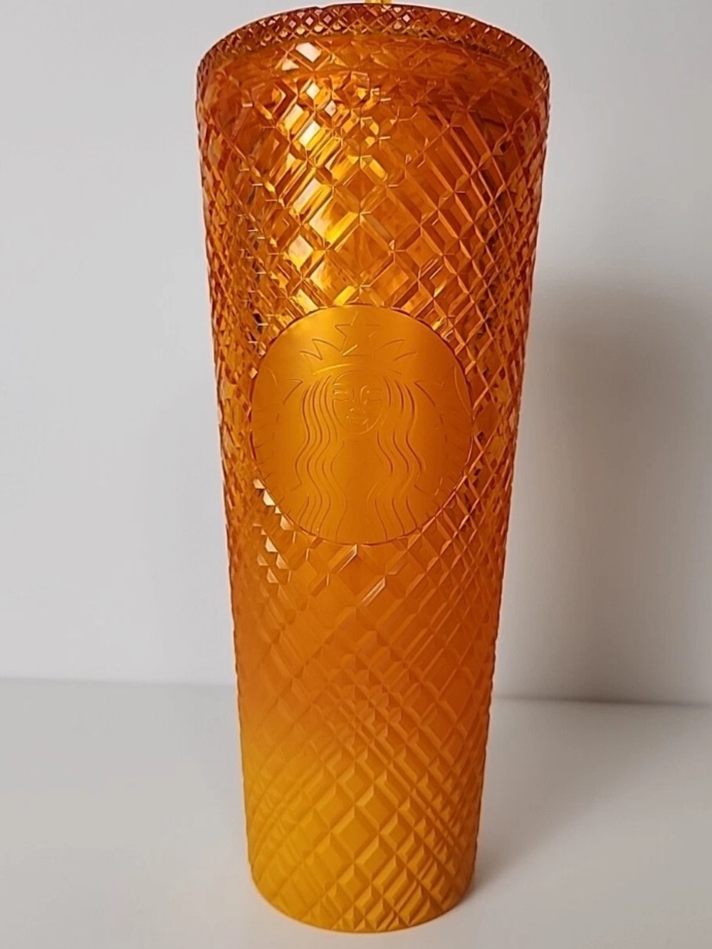 Summer orange mango Starbucks cup (straw not included)